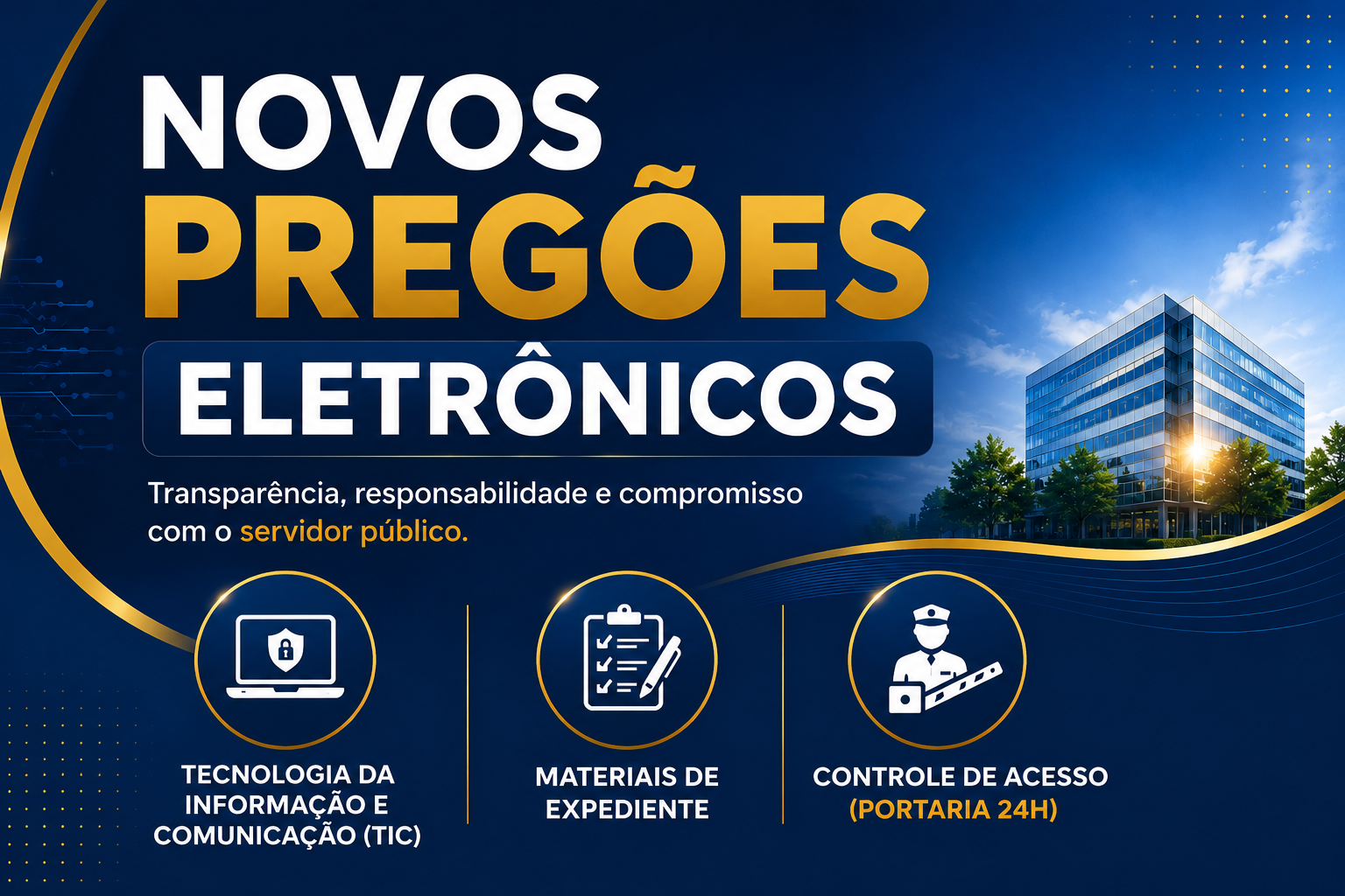 COTIAPREV divulga novos Pregões Eletrônicos para TIC, materiais de expediente e controle de acesso